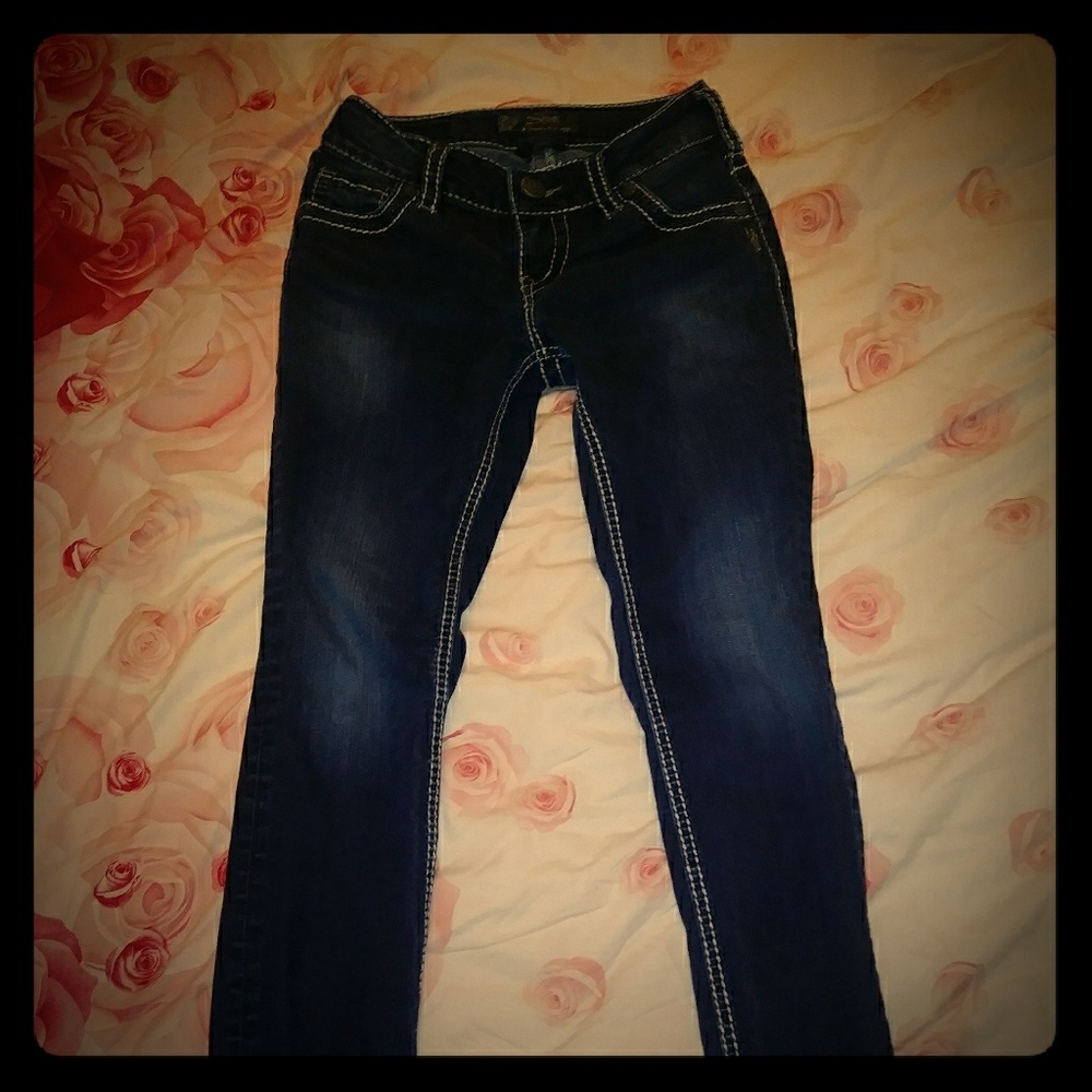 Silver jeans suki skinny 24p short size 1